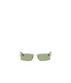 Retrosuperfuture Rectangular Sunglasses In Green