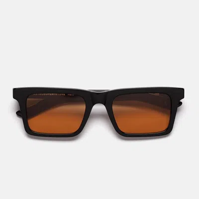 Retrosuperfuture Retro Super Future Sunglasses 1968 Refined 18 E Black/orange Unisex In Brown