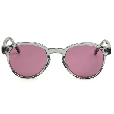 Retrosuperfuture Retro Super Future Sunglasses The Warhol Silver Pink Zpg Transparent Gray/purple Unisex