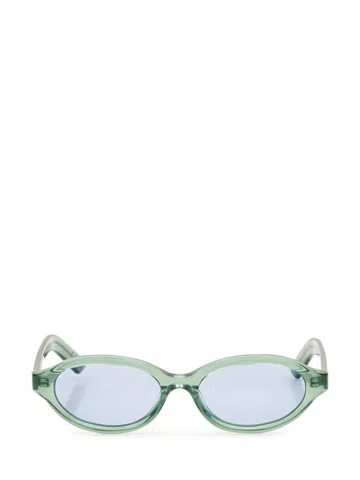 Retrosuperfuture Retro-inspired Mini Sunglasses For Summer In Sage