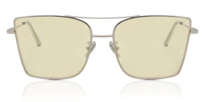 Retrosuperfuture Riva Ug3 Men's Sunglasses Silver Size 58