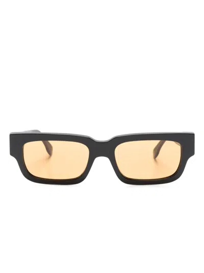 Retrosuperfuture Black Caro Sunglasses In Caro Refined