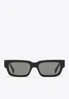 Retrosuperfuture Roma Square Sunglasses In Black