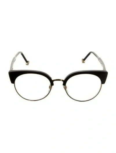 Pre-owned Retrosuperfuture Round Eyeglasses In Black
