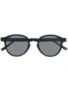 Retrosuperfuture Round Frame Sunglasses In Black