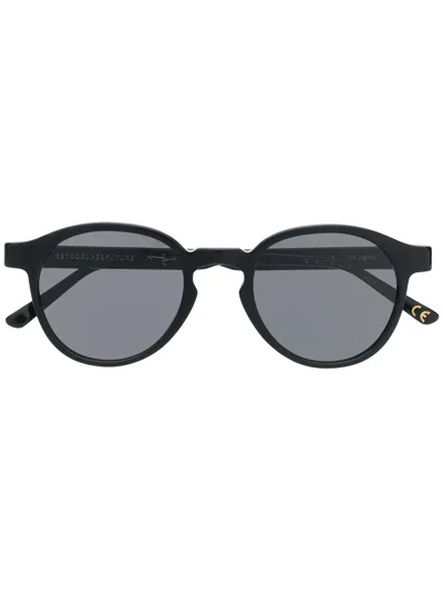Retrosuperfuture Round Frame Sunglasses In Black