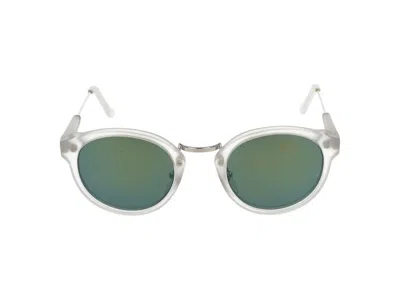 Retrosuperfuture Round Frame Sunglasses In Grey
