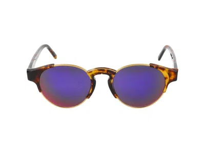 Retrosuperfuture Round Frame Sunglasses In Multi