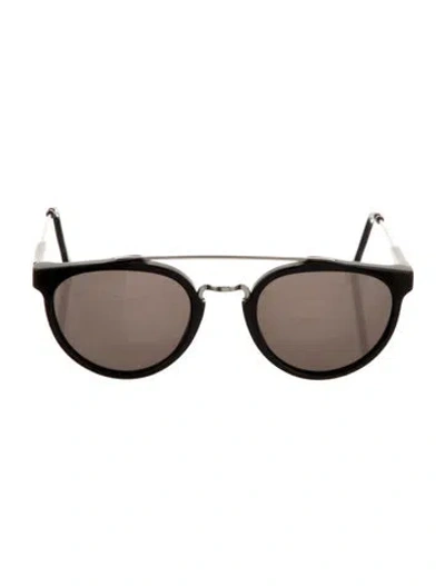 Pre-owned Retrosuperfuture Round Tinted Sunglasses In Black