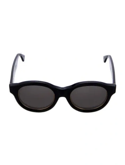 Pre-owned Retrosuperfuture Round Tinted Sunglasses In Black