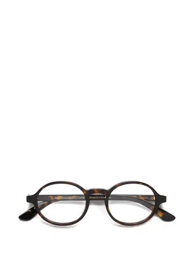 Retrosuperfuture Round-frame Glasses In Brown