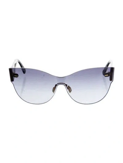 Pre-owned Retrosuperfuture Shield Gradient Sunglasses In Black