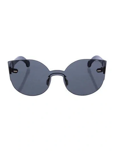 Pre-owned Retrosuperfuture Shield Tinted Sunglasses In Black