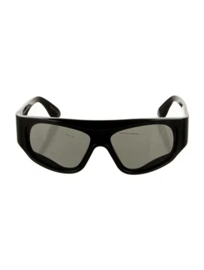 Pre-owned Retrosuperfuture Shield Tinted Sunglasses In Black