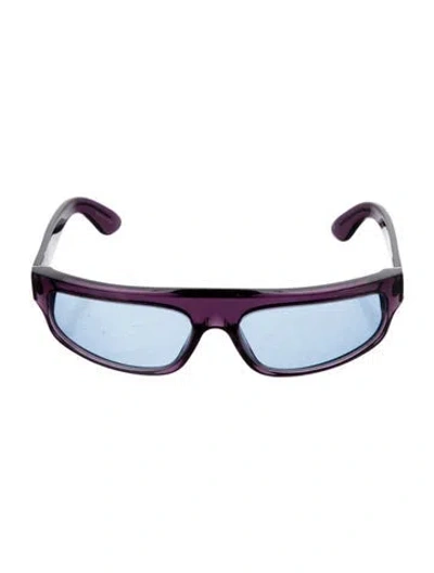 Pre-owned Retrosuperfuture Shield Tinted Sunglasses In Blue