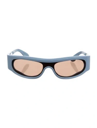 Pre-owned Retrosuperfuture Shield Tinted Sunglasses In Blue