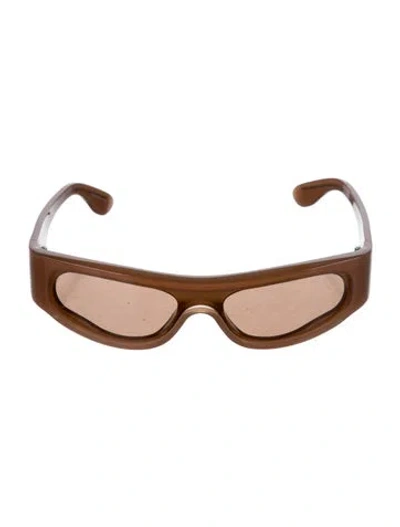 Pre-owned Retrosuperfuture Shield Tinted Sunglasses In Neutrals
