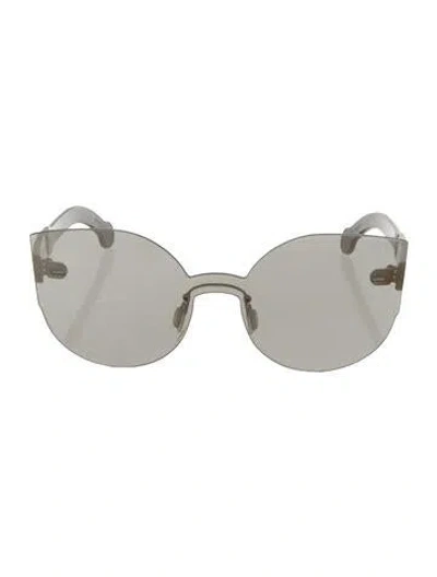 Pre-owned Retrosuperfuture Shield Tinted Sunglasses In Transparent