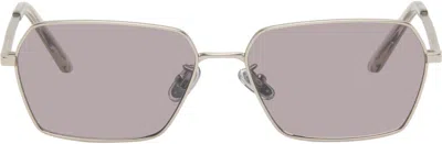 Retrosuperfuture Silver Balarm Sunglasses In Metallic