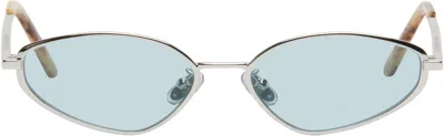 Retrosuperfuture Silver Zyra Sunglasses In Metallic