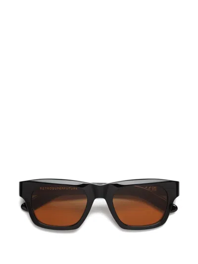 Retrosuperfuture Sintesi Rectangle-frame Sunglasses In Brown