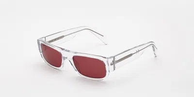 Retrosuperfuture Smile Hdr Men's Sunglasses Clear Size 54 In Transparent