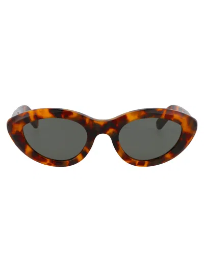 Retrosuperfuture Spotted Ana Acetate Sunglasses In Brown