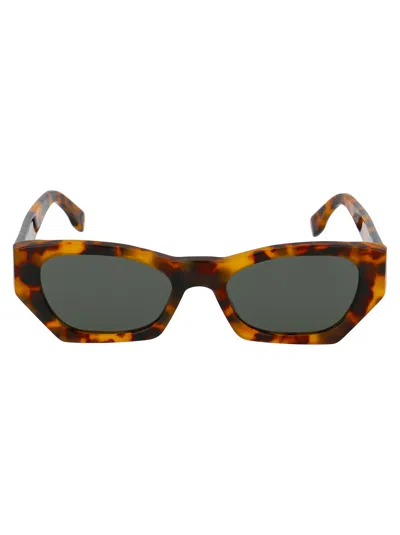 Retrosuperfuture Spotted Havana Acetate Sunglasses In Brown