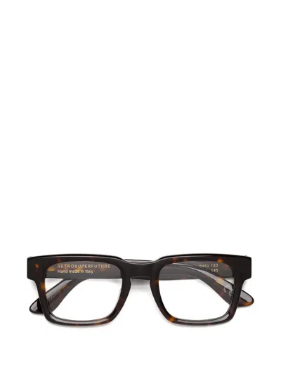 Retrosuperfuture Square-frame Glasses In Brown