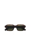 Retrosuperfuture Square Frame Sunglasses In Green