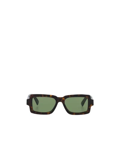 Retrosuperfuture Square Frame Sunglasses In Green
