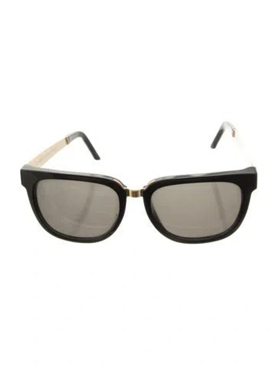 Pre-owned Retrosuperfuture Square Tinted Sunglasses In Black