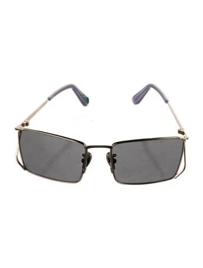 Pre-owned Retrosuperfuture Square Tinted Sunglasses In Blue