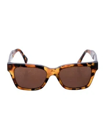 Pre-owned Retrosuperfuture Square Tinted Sunglasses In Brown