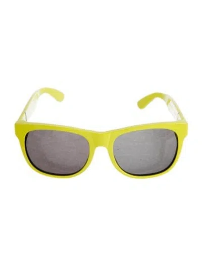 Pre-owned Retrosuperfuture Square Tinted Sunglasses In Yellow