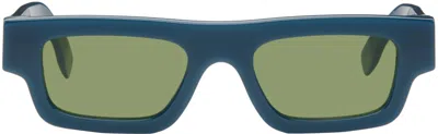 Retrosuperfuture Ssense Exclusive Blue Colpo Sunglasses In Blue/green