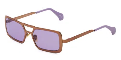 Retrosuperfuture Stereo Plasma Fvz Men's Sunglasses Brown Size 56