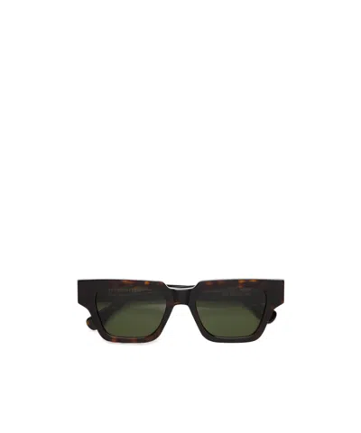 Retrosuperfuture Geometric Frame Sunglasses In Green