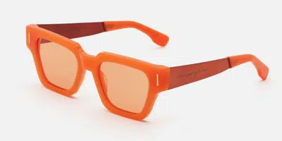 Retrosuperfuture Storia Francis Orange Kro Men's Sunglasses Orange Size 52