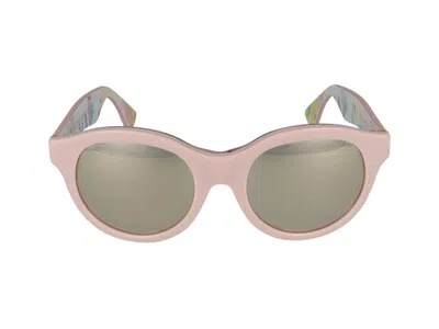 Retrosuperfuture Mano Ferragosto Round Frame Sunglasses In Beige