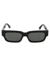 Retrosuperfuture Roma Sunglasses Black In Black