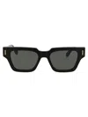 Retrosuperfuture Francis Black Acetate Sunglasses In Black