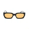 Retrosuperfuture Rectangular Frame Sunglasses In Black