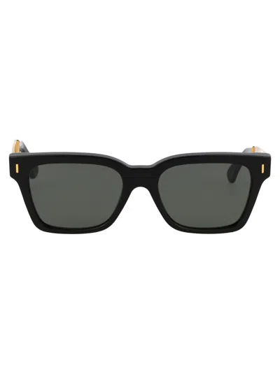 Retrosuperfuture Rectangle Framed Sunglasses In Black