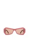 Retrosuperfuture Tempio Rectangular Frame Sunglasses In Pink