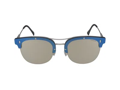 Retrosuperfuture Sunglasses  Strada Ivory Silver 58/14/145 In Gray