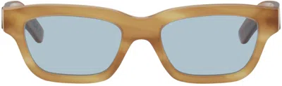 Retrosuperfuture Tan Milano Sunglasses In Burgundy