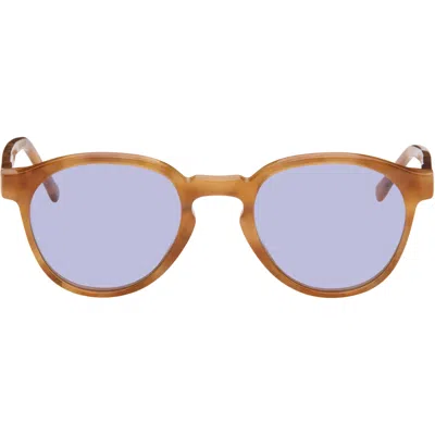 Retrosuperfuture Tan 'the Warhol' Sunglasses In Tartaruga