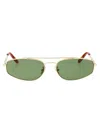 Retrosuperfuture Gold Tema 2.0 Sunglasses In Green