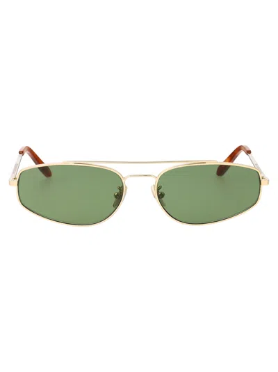 Retrosuperfuture Gold Tema 2.0 Sunglasses In Green